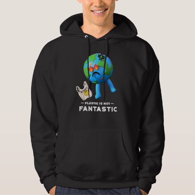 Sudadera El Plástico No Es Fantastico - Salven La Hoodie De (Anverso)