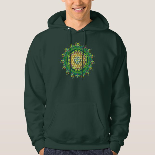 Sudadera El poder de las flores de la vida / Blume des Lebe (Anverso)