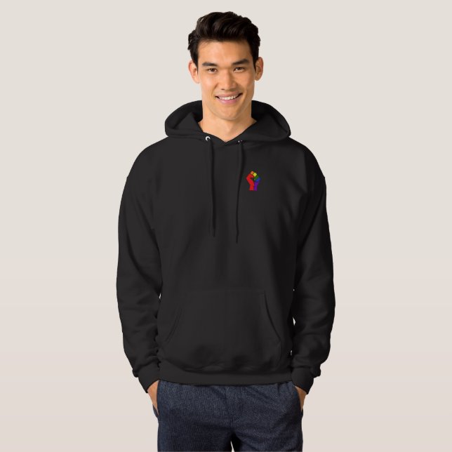 Sudadera El poder del arcoiris LGBT (Anverso completo)