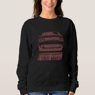 Sudadera El poder nunca es demasiado Cool V8 Engine Muscle