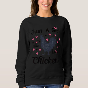 Sudadera El Pollo Hen Ama El Presente Cuto Solo Un Chica Qu