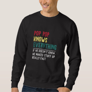 Sudadera El pop gracioso conoce todo el día del padre por l