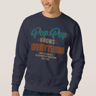 Sudadera El pop gracioso lo sabe todo para el abuelo y