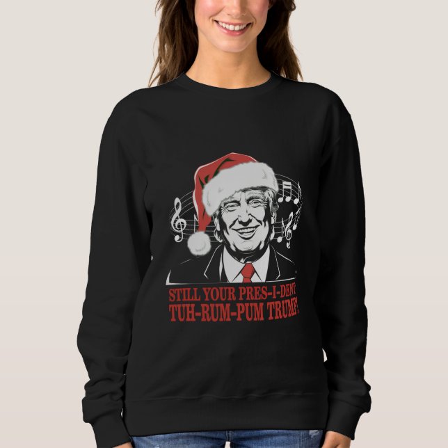 Sudadera El presidente de los Navidades Trump Pajamas celeb (Anverso)