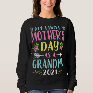 Sudadera El primer día de mi madre como abuela 2021 feliz p