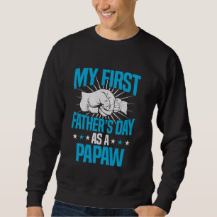 Sudadera El primer día de mi padre como anuncio de embarazo