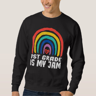 Sudadera El primer grado del equipo es mi estudiante de Jam