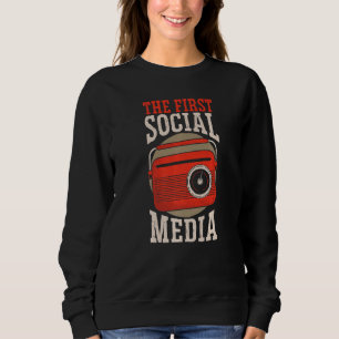 Sudadera El primer trabajo de redes sociales Gerente de red