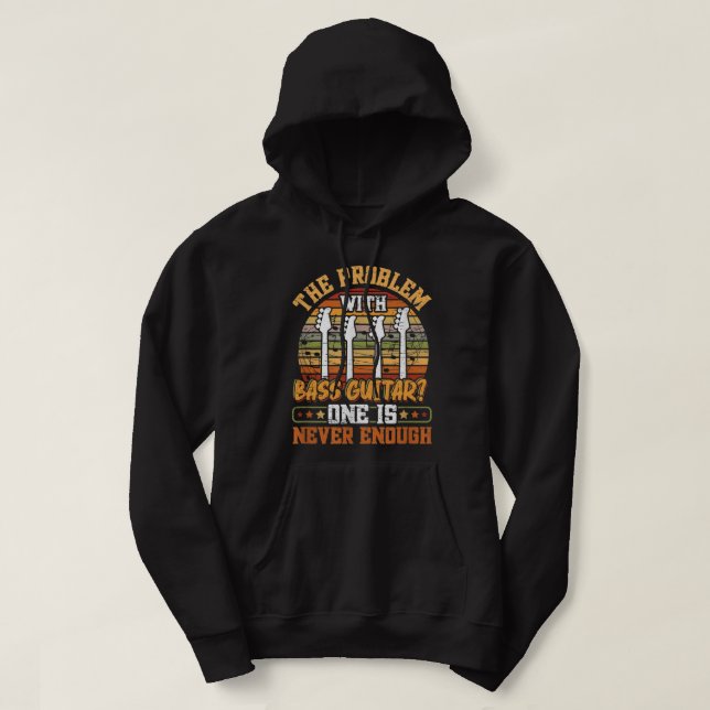 Sudadera El Problema con el Bajo Guitarra (Diseño del anverso)