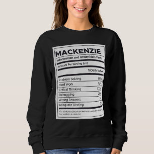 Sudadera El Problema De La Información Nutricional De Macke