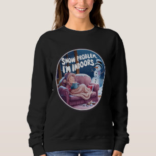 Sudadera El problema de la nieve, me siento en casa, divert