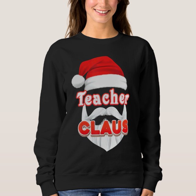 Sudadera El profesor Claus Navidades Santa Face Merry Ugly  (Anverso)