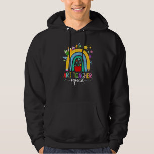 Sudadera El profesor de arte Squad Boho Rainbow Teacher de