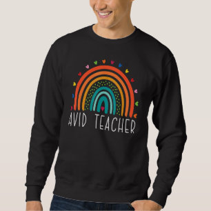 Sudadera El profesor de AVID Boho Rainbow vuelve al aprecio