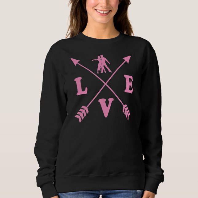 Sudadera El profesor de danza tango Love Cute Trendy Arrow  (Anverso)