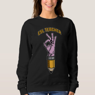 Sudadera El Profesor De Esl Esol English Como Un Pénico De