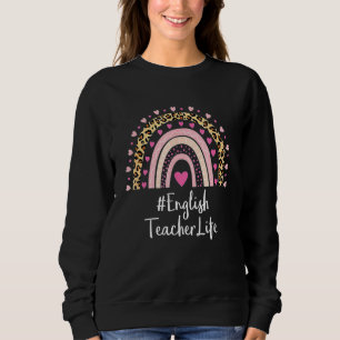Sudadera El profesor de inglés Life Leopard Print Boho Ra