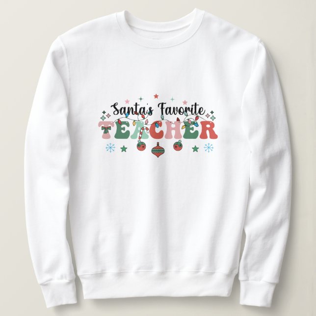 Sudadera El profesor favorito de Santa Claus (Anverso del diseño)