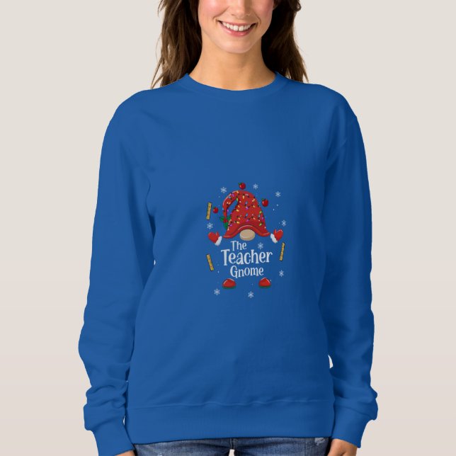 Sudadera El profesor Navidad Gnome (Anverso)