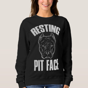 Sudadera El propietario de la raza Pitbull Dad Divertido en