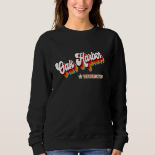 Sudadera El puerto roble de Washington Wa de los años 80