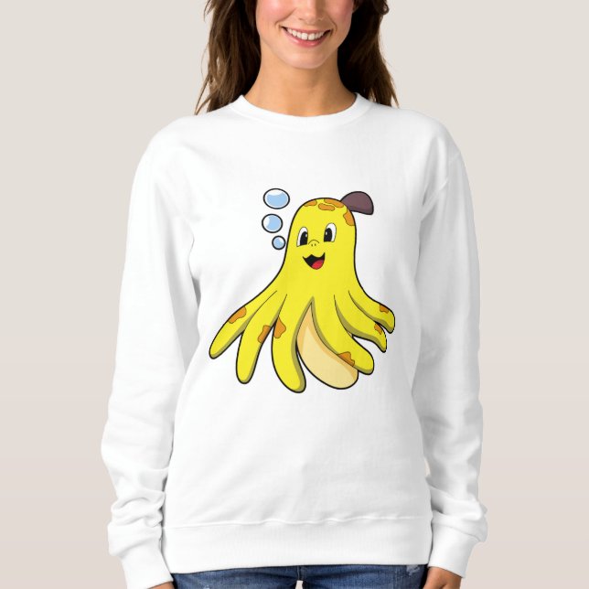 Sudadera El pulpo como banana (Anverso)