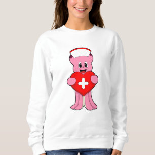 Sudadera El pulpo como enfermera con corazón