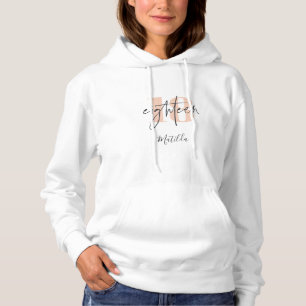 Sudadera El purpurina Girly chispea el moderno cumpleaños 1