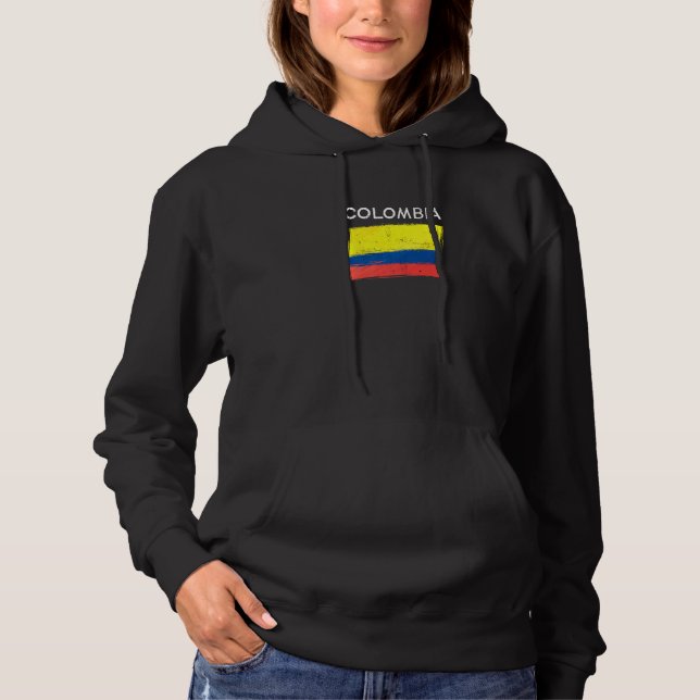 Sudadera El recuerdo del orgullo de la bandera colombiana (Anverso)