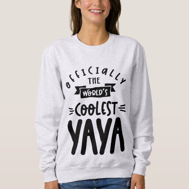 Sudadera El regalo de la abuela yaya más fría del mundo (Anverso)