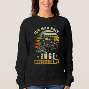 Sudadera El regalo del Ironbahner en tren dice gracioso