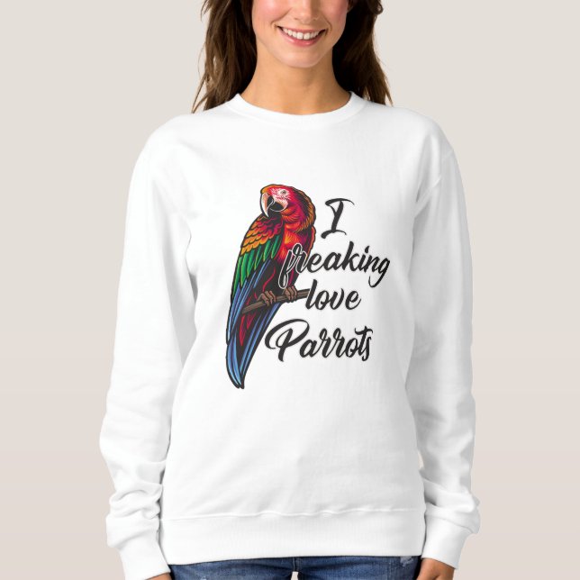Sudadera El regalo gracioso de Parrot Lovers (Anverso)