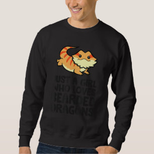 Sudadera El Reptile Dragón Con Barba Es Sólo Un Chica Que A