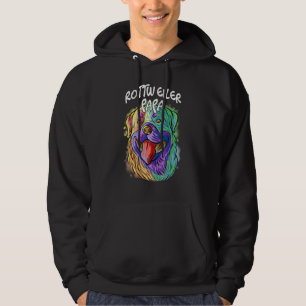 Sudadera El retrato pop colorido del perro de rotulier papá