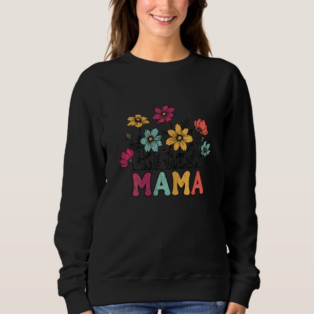 Sudadera El retro boho Mama Design (Anverso)