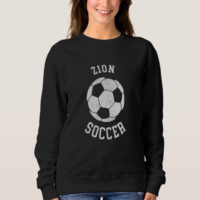 Sudadera El retro del fútbol de Zion perturbó la cosecha de (Anverso)