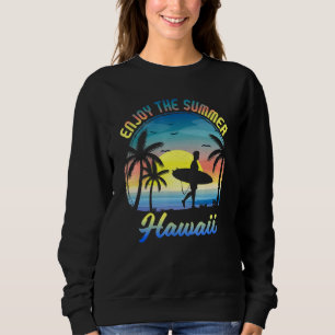 Sudadera El Retro Hawaii Disfruta Del Surfista De Verano - 