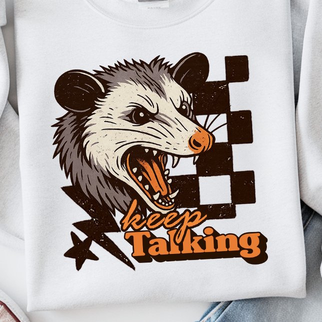 Sudadera El retro sigue hablando de Feral Possum: Animal sa (This keep talking feral possum design brings bold edgy humor to your day!
)