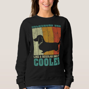 Sudadera El Retro Vintage De Los Hombres Dachshund Papá Com