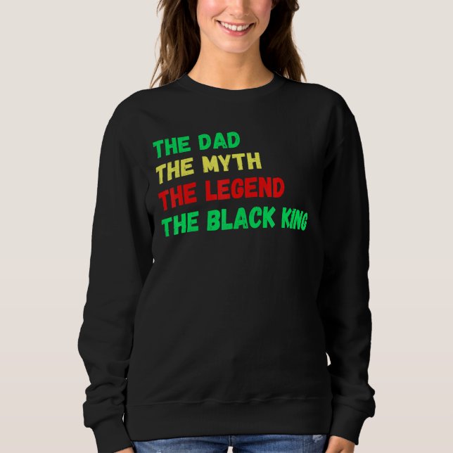 Sudadera El Rey Negro La leyenda del mito de papá Melanin P (Anverso)