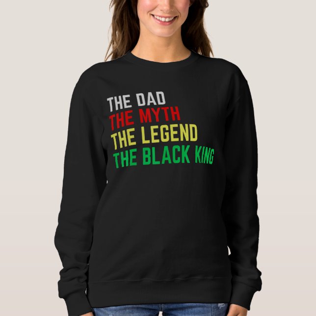 Sudadera El Rey Negro La leyenda del mito de papá Melanin P (Anverso)