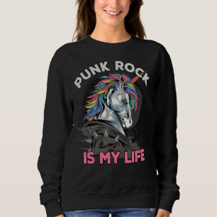 Sudadera El rock de punk es mi vida en la anarquía y el pun