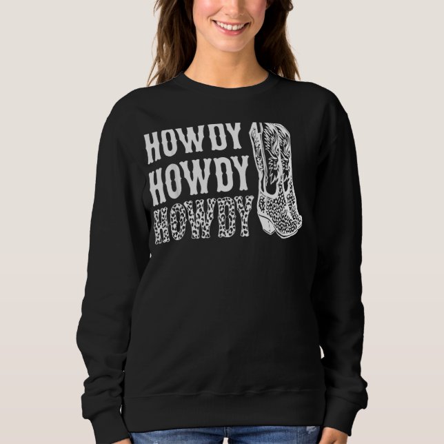 Sudadera El Rodeo de Howdy Boots en el Oeste del Sur (Anverso)