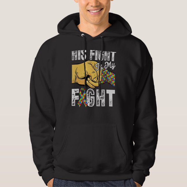 Sudadera El rompecabezas De La Cinta Retro Su Lucha Es Mi A (Anverso)