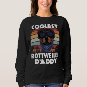 Sudadera El Rottweiler más frío del Día Del Padre Papi Retr