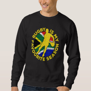 Sudadera El rugby es mi deporte favorito en Sudáfrica