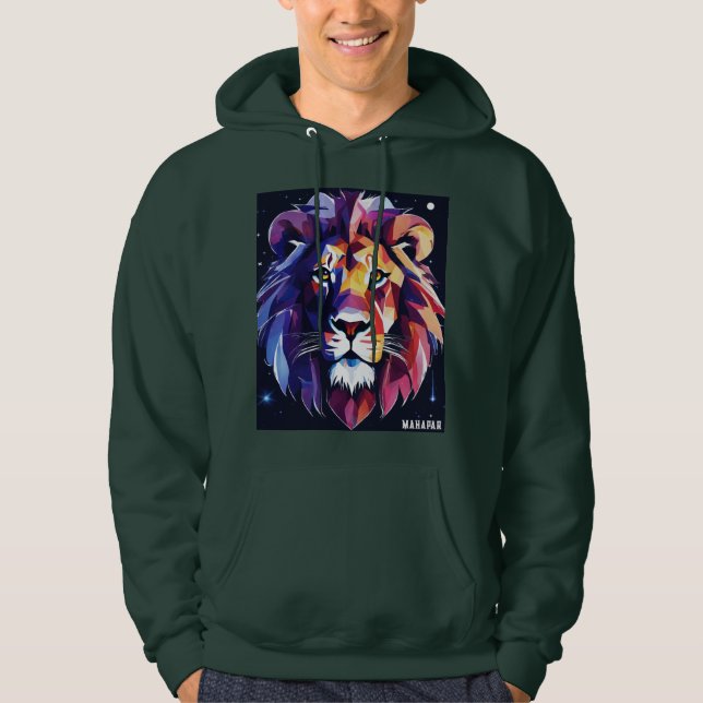 Sudadera **"El rugido cósmico del león"** (Anverso)