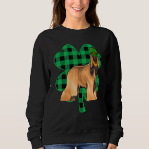 Sudadera El sabueso afgano Leprechaun St Patricks Day Lucky