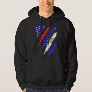 Sudadera El Salvador Bandera Americana Bandera Grosera Patr