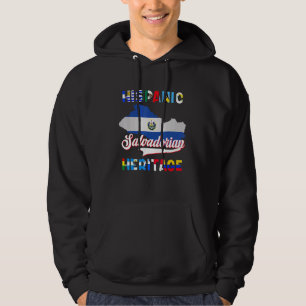 Sudadera El Salvador Bandera Patrimonio Hispano Mes Salvado